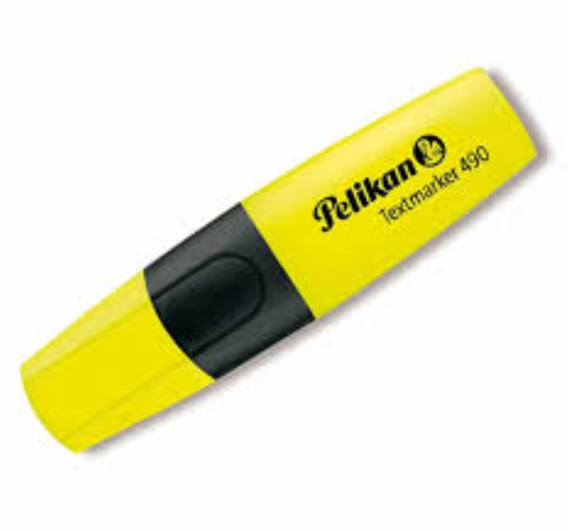 PELIKAN TEXT MARKER 490 YELLOW 940379